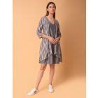 Grey Ikat Cotton Shrug