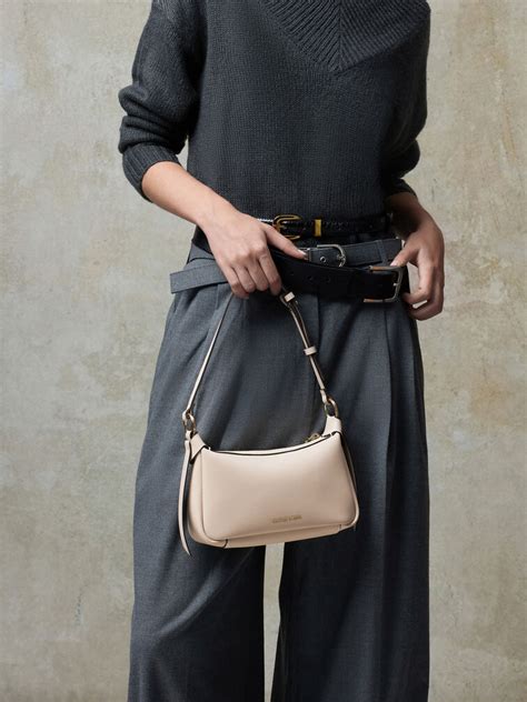 Mini Calla Shoulder Bag - Oat - CHARLES & KEITH IN