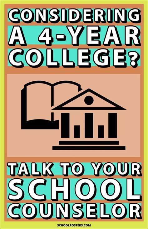 College Ready Poster Package | School counselor posters, School ...