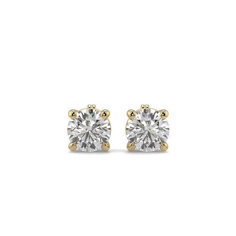 Diamond Solitaire Earrings for Women | Solitaire Stud Earrings