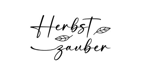 Sticker / Aufkleber Herbst Zauber mit Blättern