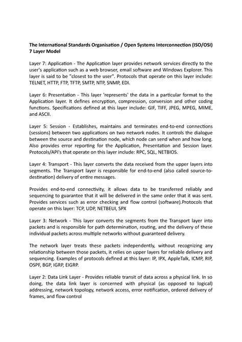 ISO 7 Layer Model 的图像结果