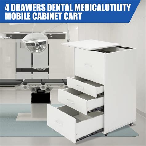 Buy Medical Dental Assistant's Mobile Cabinet Alabama Cart Utility Cart ...