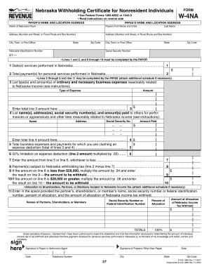 Fillable Online esu1 Nebraska w 4na form fillable Fax Email Print ...