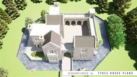 The Duncan Castle. A Magnificently Stunning House Plan by Tyree House ...