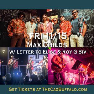 Max Childs / Witty Tarbox / Roy G. Biv ~ at The Caz, 2221 Seneca St ...