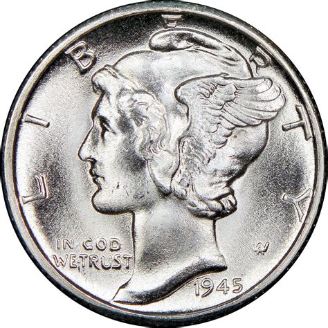 1945 D Mercury Dime Prices | Ungraded, NGC, PCGS Values