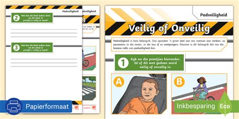 Veilig of Onveilig - Padveiligheid (teacher made) - Twinkl