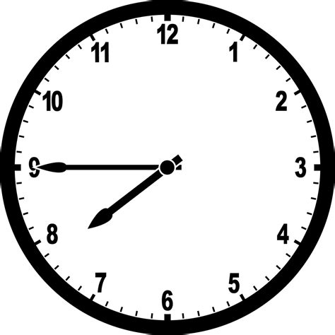 Clock 7:45 | ClipArt ETC
