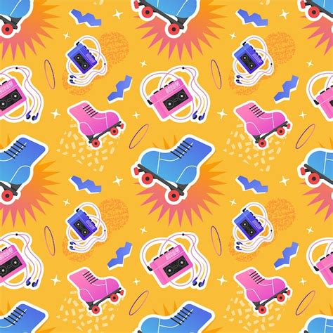 Verloop zine cultuurpatroon | Gratis Vector