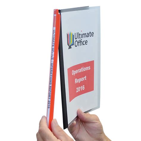 Ultimate Office MagniFile Clear Front Report Covers with Magnified ...