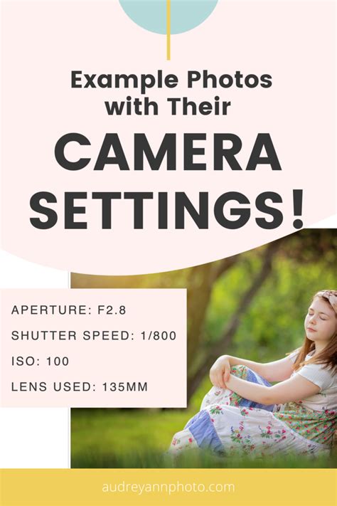 Image result for Examples Camera Settings