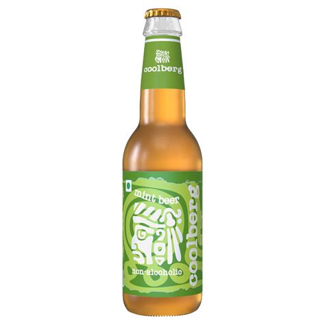 Coolberg: Non Alcoholic Beer Glass Bottle - Mint - Pack of 12 - 330ml Each