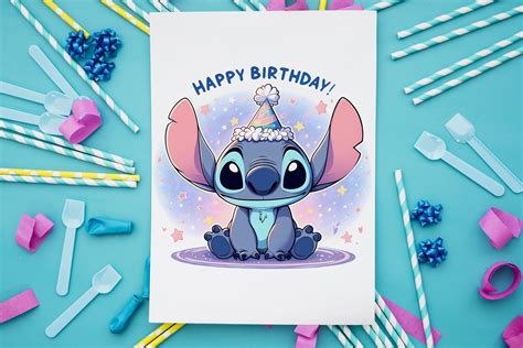 Happy Birthday Stitch PNG, Birthday Stitch SVG, Birthday Lilo and ...