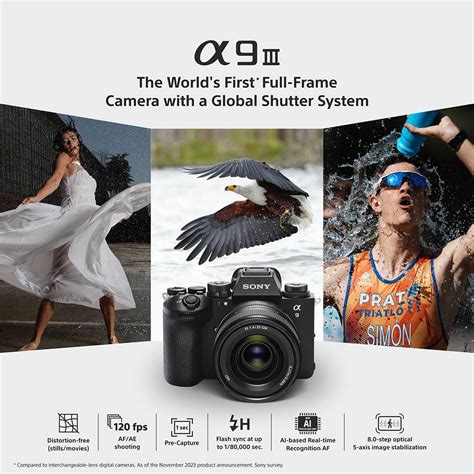 Sony Alpha 9III Full-Frame Interchangeable-Lens Mirrorless Camera (Bod