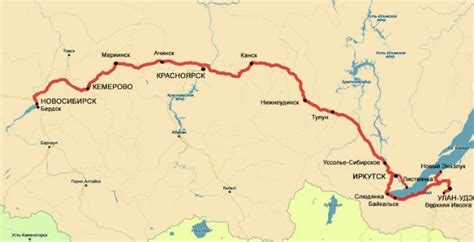 Расстояние от Красноярска до Иркутска: сколько километров