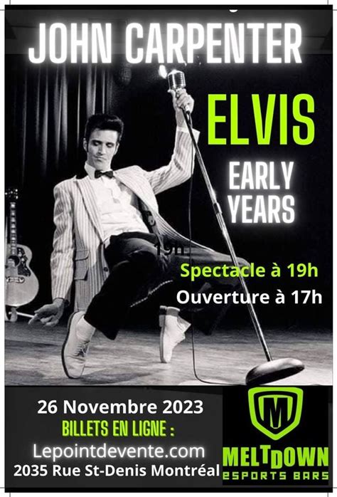 Elvis Early Years au Meltdown Montréal, Meltdown Montréal, Montreal, 26 ...