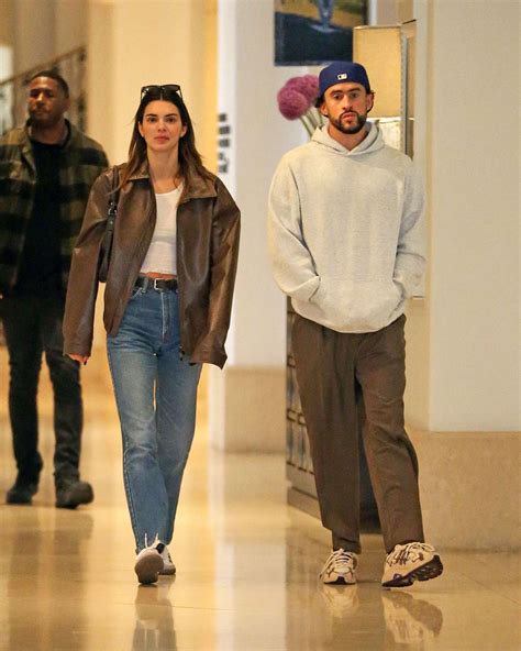 Kendall Jenner and Bad Bunny Step Out for Brunch Date in Coordinated ...