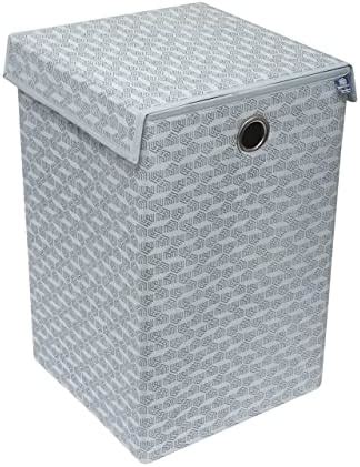 PrettyKrafts Folding Laundry Basket for Clothes with Lid & Handle, Toys ...