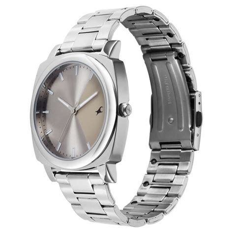 Buy Online Fastrack Stunners X Quartz Analog Grey Dial Stainless Steel ...