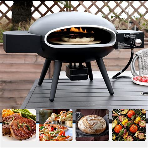 Amazon.com: 12" Outdoor Gas Pizza Oven Portable Pizza Grilling Stove ...