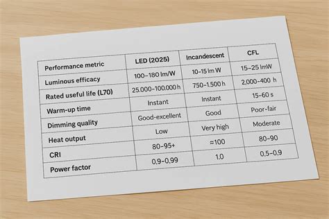 LED vs Incandescent, Halogen & CFL: Energy, Cost & Lifespan Guide