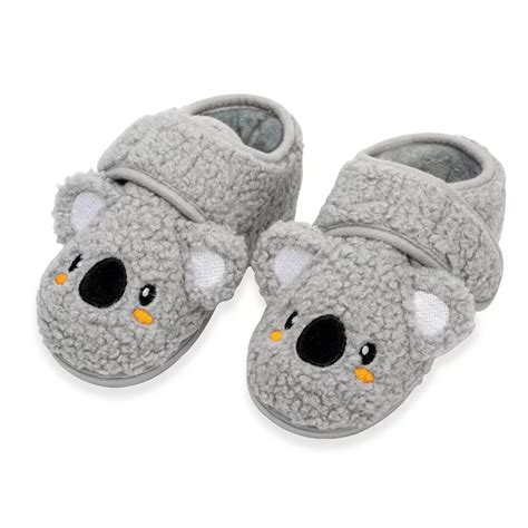 Barerun Toddler Slippers for Boys Girls Kids House Shoes Dark Grey ...