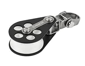 Schaefer 3 Series Single Block Aluminium Cheeks with Swivel Shackle ...