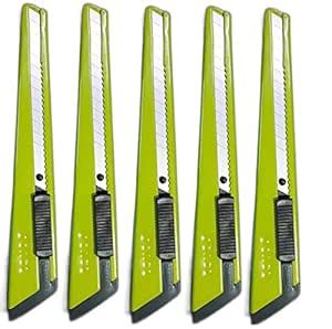 VSM 9mm Snap off Metal Paper cutters for office/home/Art-Craft (5 pc ...