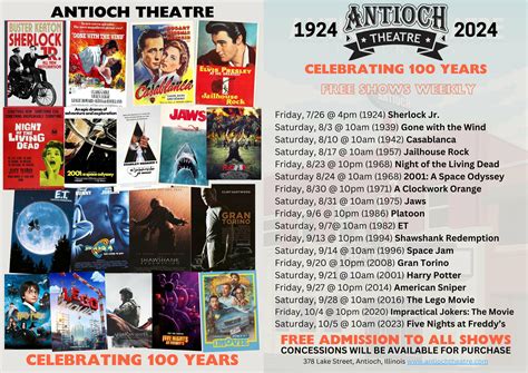 Copies of the flyers are also available at the theatre!