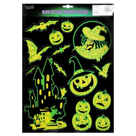 Glow in the Dark - Window Stickers Assorted design 30cm 1sheet – Itsy Bitsy