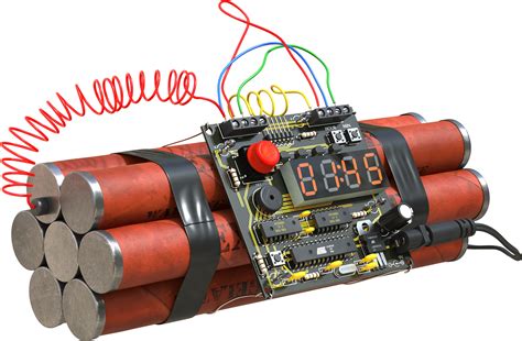 Time Bomb, Explosive Device, Countdown Timer Free PNG