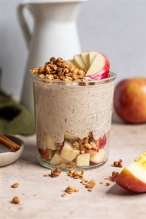 Blended Apple Cinnamon Overnight Oats - Make It Dairy Free
