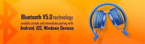 Macjack Wave 300 On Ear Bluetooth Headphones with Thumping Bass & 4D ...