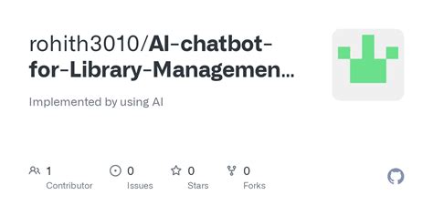 Library Chatbot 的图像结果