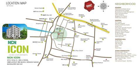 NCN Icon Location Map | Keshava Nagar, Bangalore