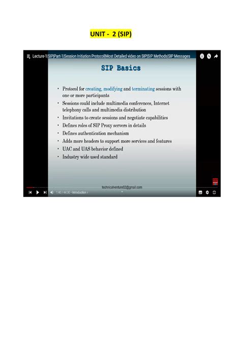 TST UNIT 2 - Notrs - Digital Signal Processing - UNIT - 2 (SIP) - Studocu