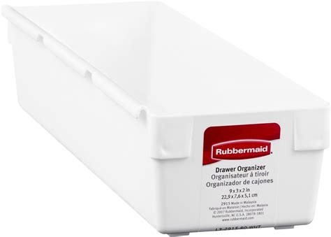 Amazon.com: Rubbermaid 2915RDWHT 9 X 3 X 2 Drawer Organizers