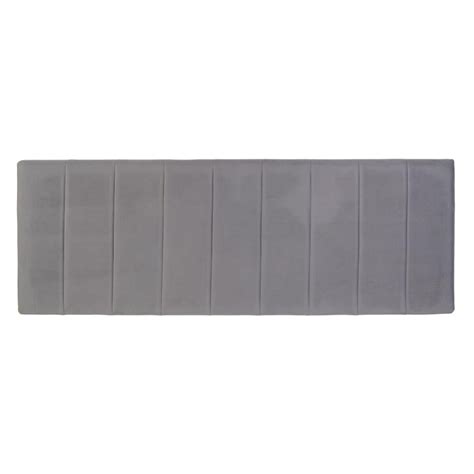 Testiera del Letto 180 x 7 x 64 cm Tessuto Sintetico Grigio | Leroy Merlin