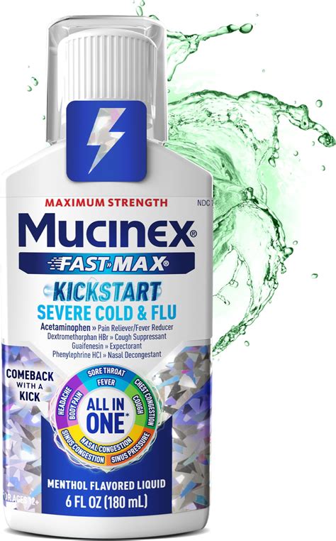 Amazon.com: Mucinex Fast-Max Severe Cold & Flu Medicine with ...