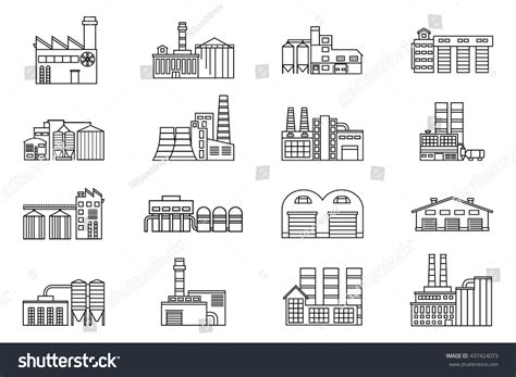 Manufacturing Vector Outline 的图像结果