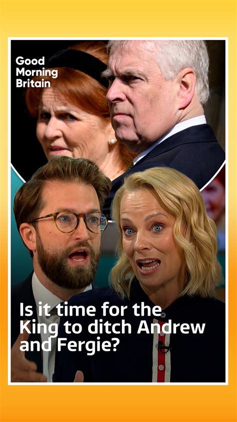 The King has reportedly told Prince Andrew and Sarah Ferguson they're ...