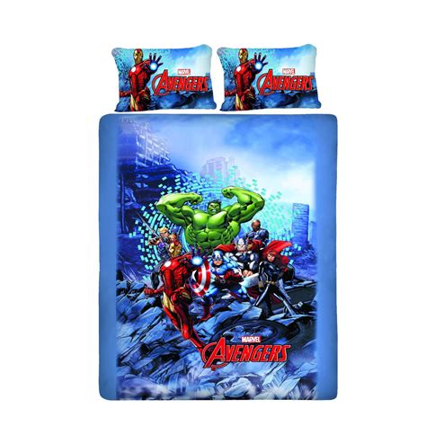 Avenger Sea Fighter Double Bedsheet With 2 Pillow Covers – Über Urban