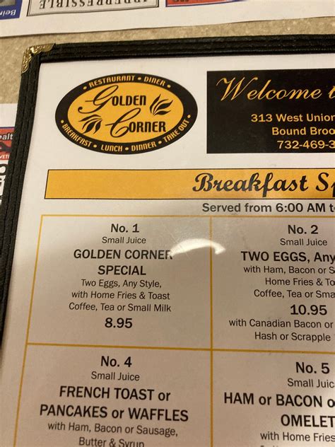 GOLDEN CORNER DINER, Bound Brook - Restaurant Reviews, Photos & Phone ...