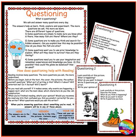 Questioning Reading Strategy 的图像结果