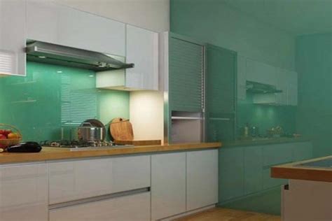 Textured Lacquered Glass Kitchen Design Idea