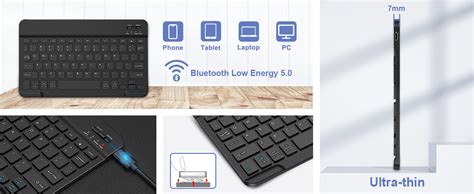 MICROWARE Keyboard Case for Samsung Galaxy Tab A9+ / A9 Plus 11 Inch ...