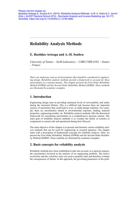Image result for Reliability Analysis