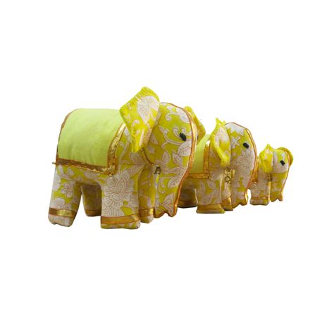 Block Printed Elephant (Yellow) – The PDKF Store