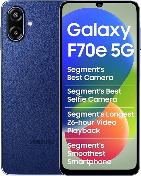 Samsung Galaxy F70e 5G (Spotlight Blue, 128 GB) (6 GB RAM) | 6000 mAh ...